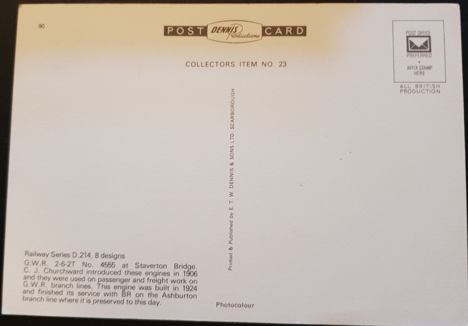 (image for) postcard TRAIN #0006