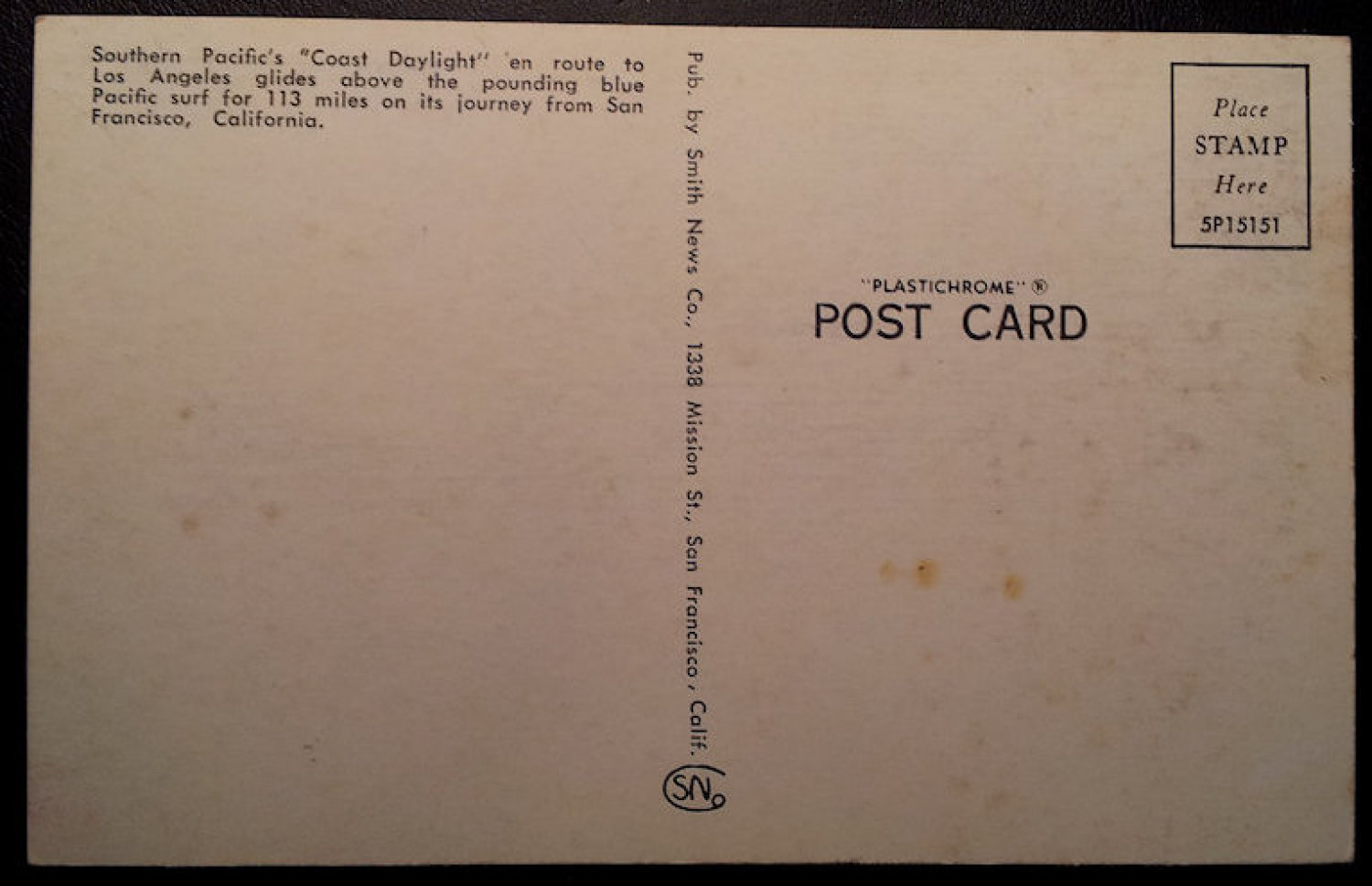 (image for) postcard TRAIN #0010