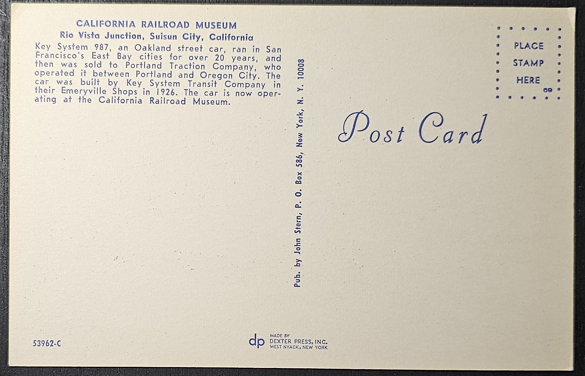 (image for) postcard TRAIN #0035