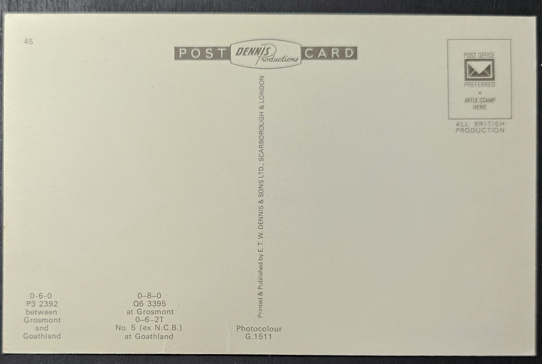 (image for) postcard TRAIN #0036